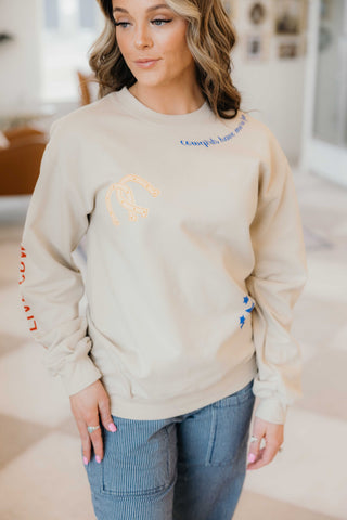 Cowgirls Patchwork Sweatshirt