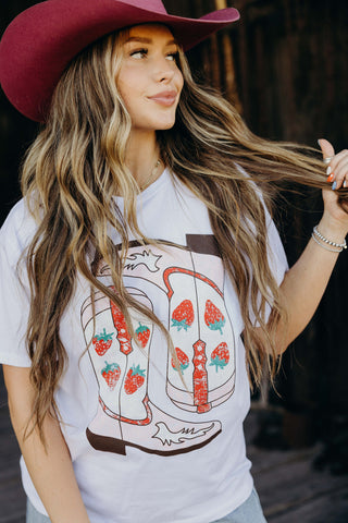 Strawberry Boots Tee