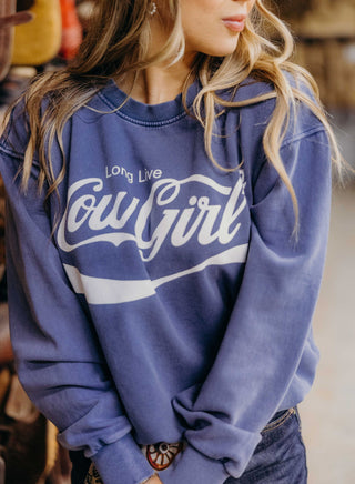 The Cowgirls Sweatshirt-Blue