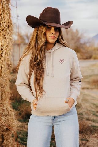 Ariat Oatmeal Logo Hoodie